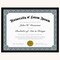 Americanflat 8.5x11 Thin Border Diploma Flame - Showcases Certificates and Diplomas - Document Picture Frame - Shatter Resistant Glass - Hanging Hardware and Easel for Table Display - Black